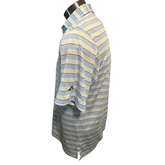 FootJoy Mens Medium Striped Short Sleeve Polo - Picture 2 of 5